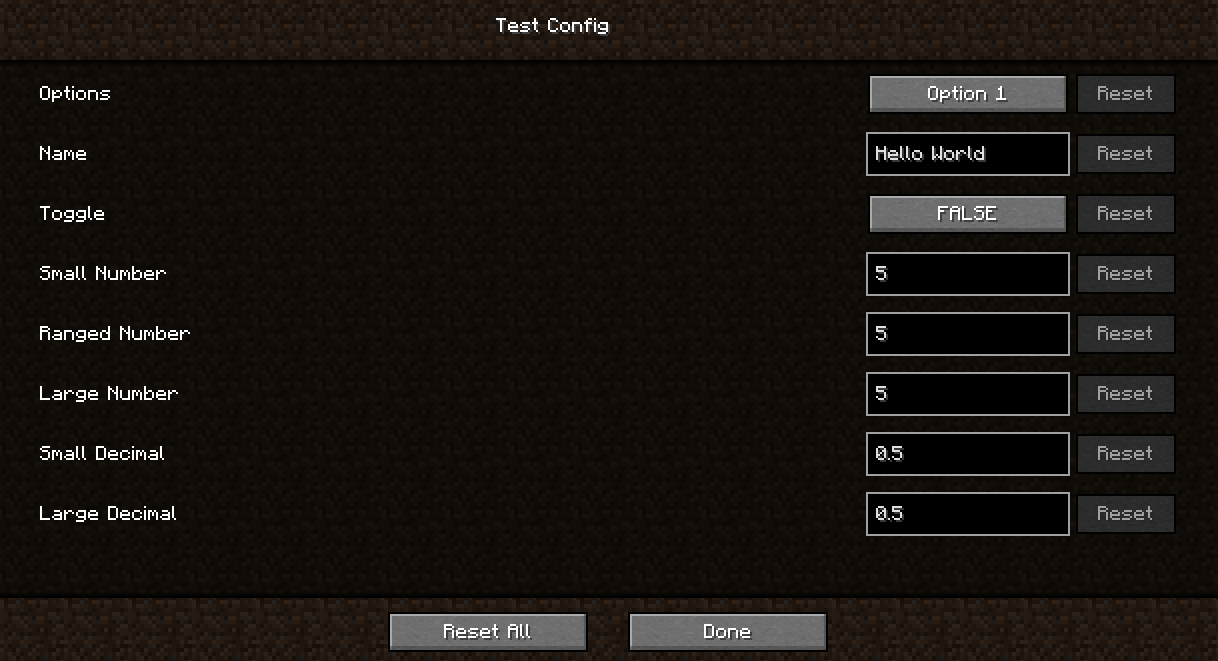 Simple-Mod-Config | A minecraft modding framework for creating ...